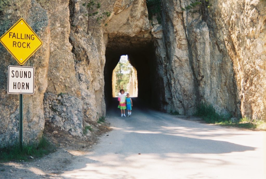 Jennifer and Jeff at the Custer State Park Tunnel