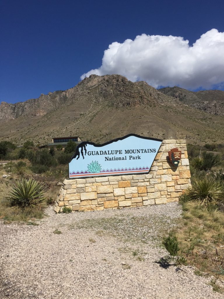 Guadalupe National Park Entrance