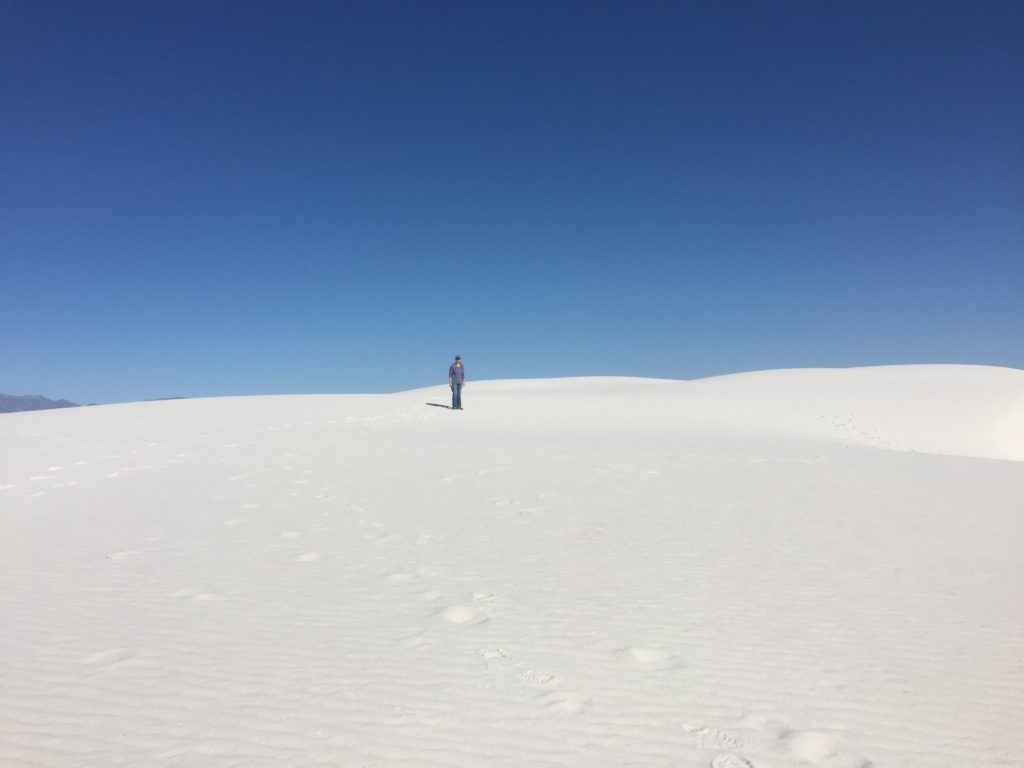 Tammy out in front on the Dunes