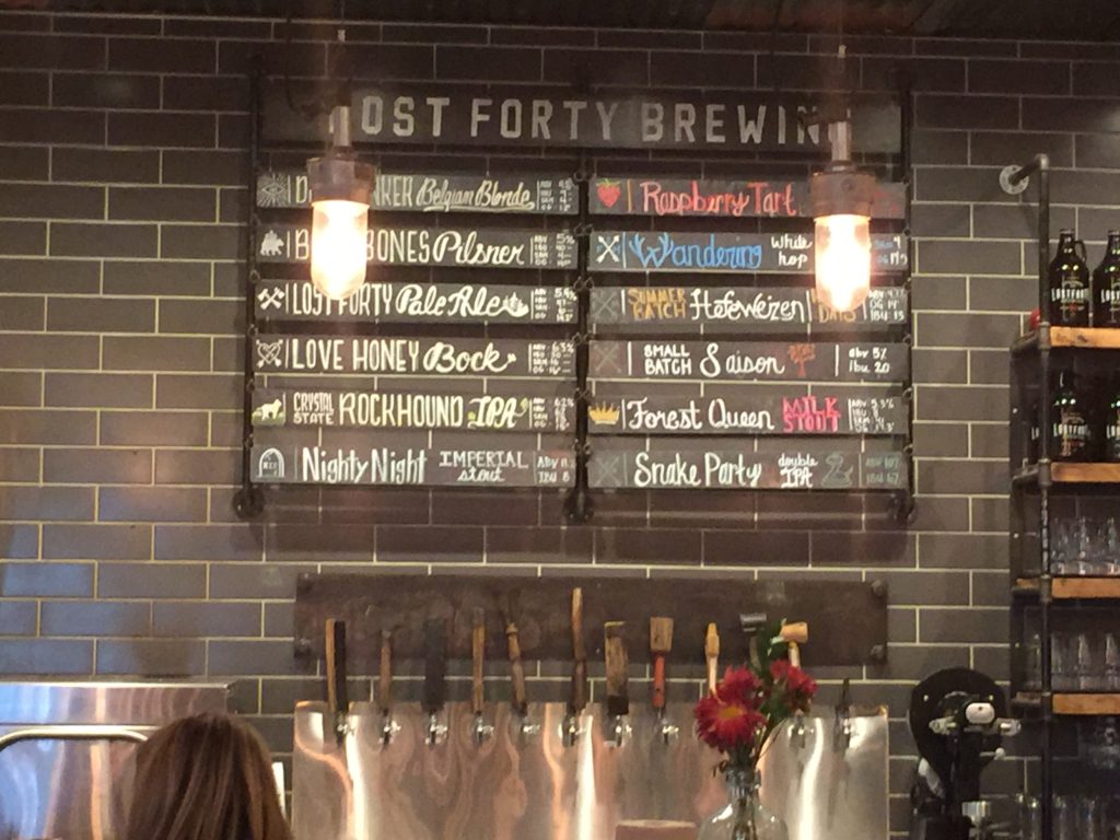 Lost 40 Beer Menu