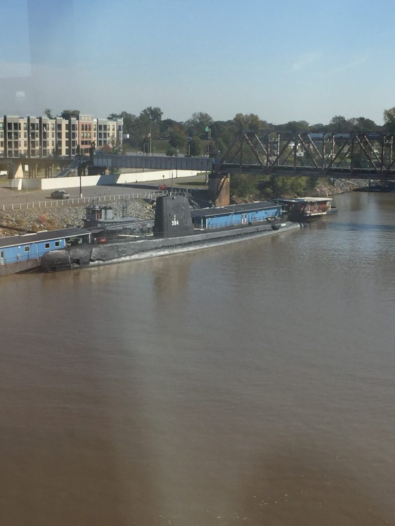 The Arkansas River and the USS Razorback, and USS Hoga