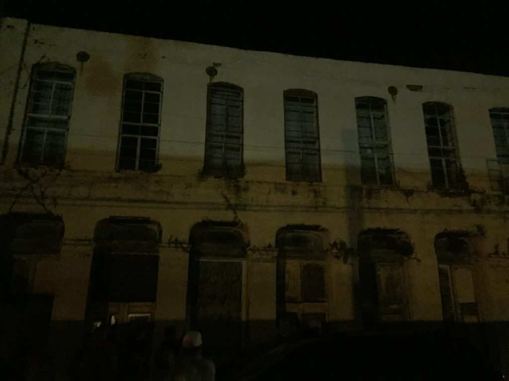 One of the many creepy buildings on the Ghost Tour.