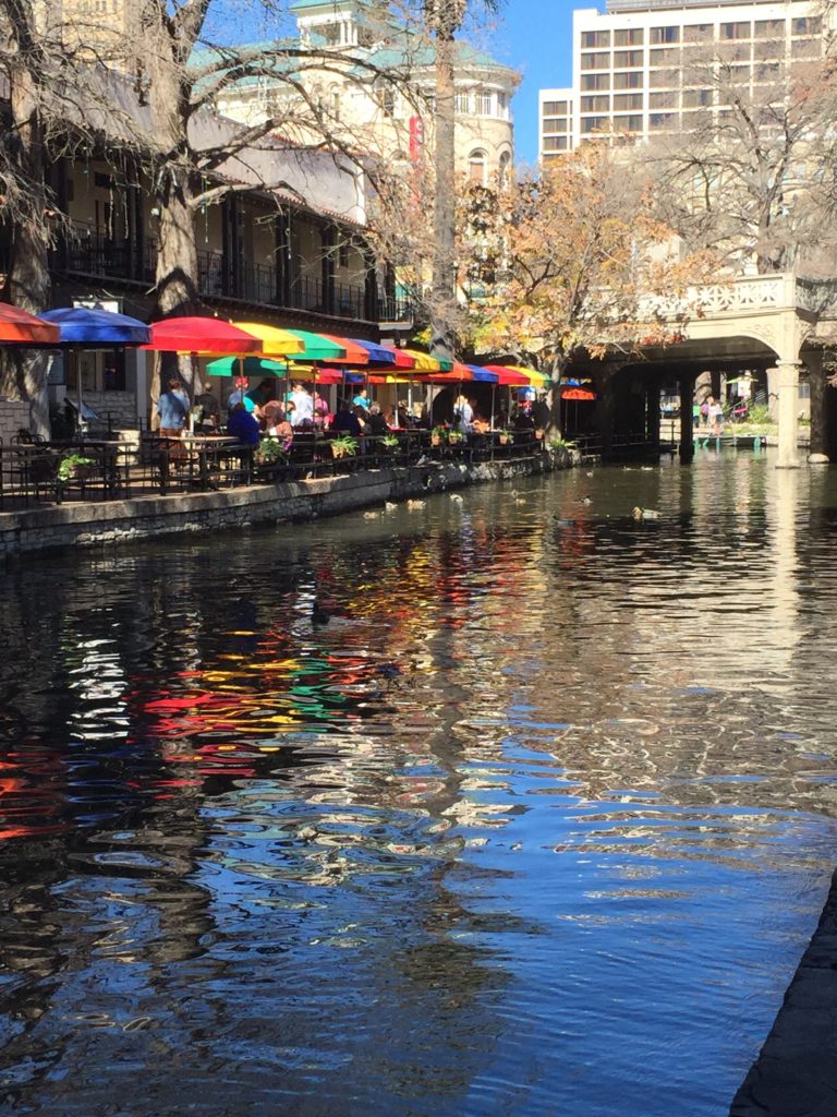 One of the many restaurants on the Riverwalk