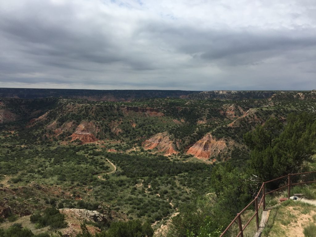 Clouds roll into the canyon