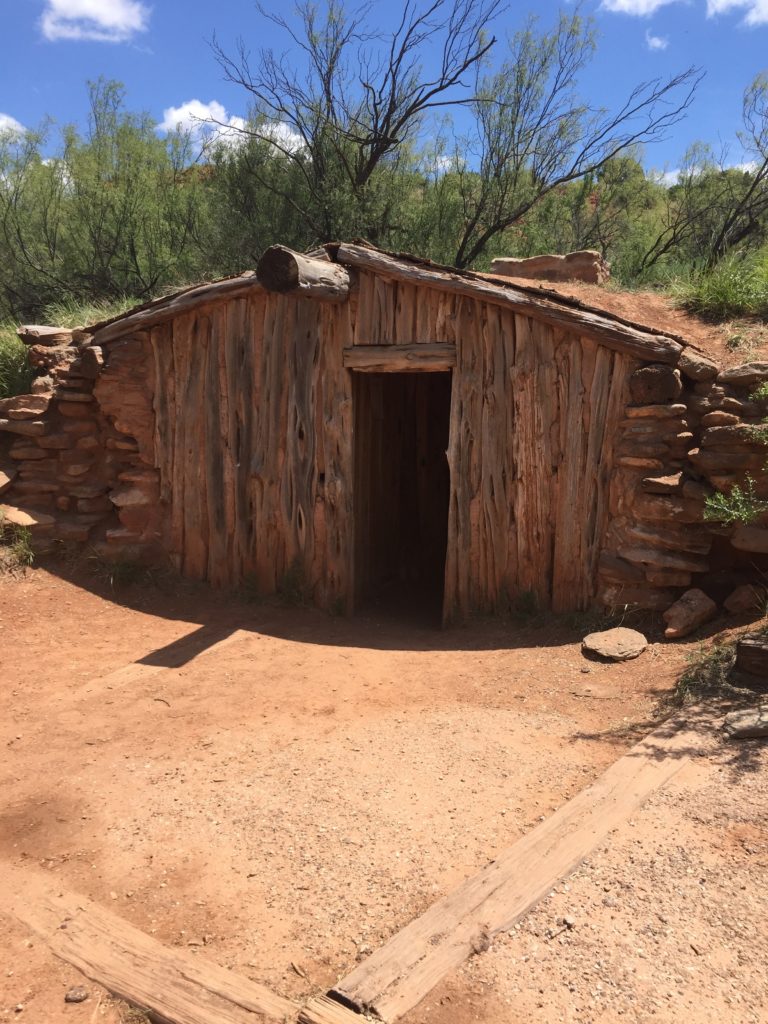 The Dugout Cowboy cabin.