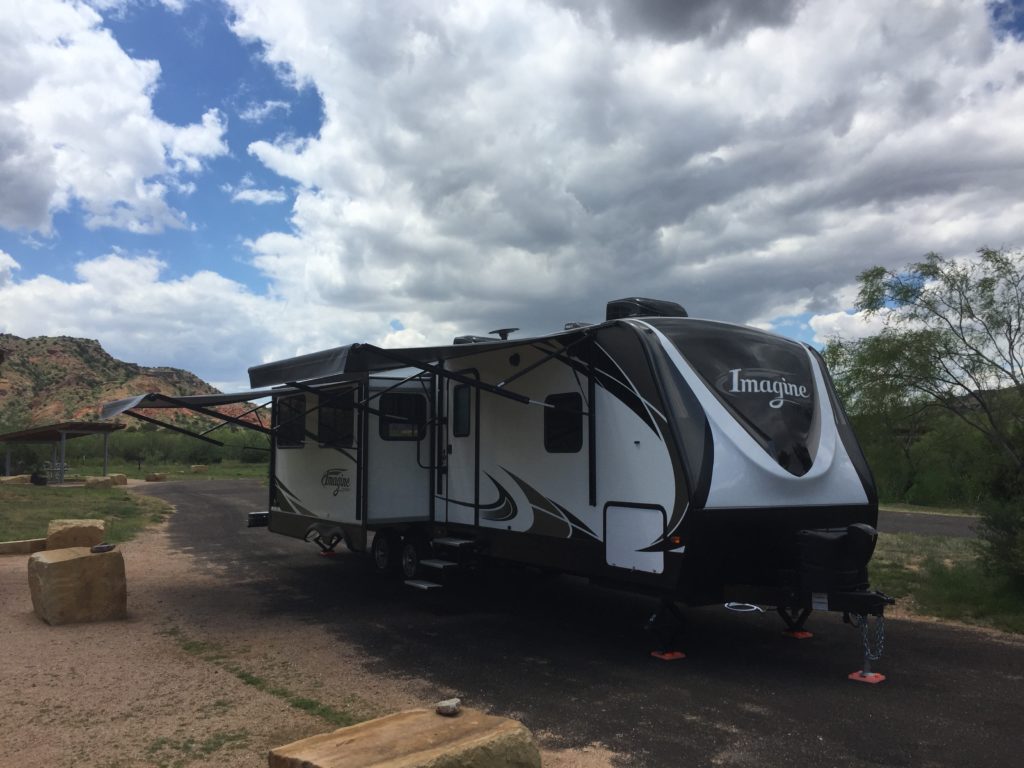 Our travel Trailer at Palo Duro Canyon - Not a bad site in the entire campground