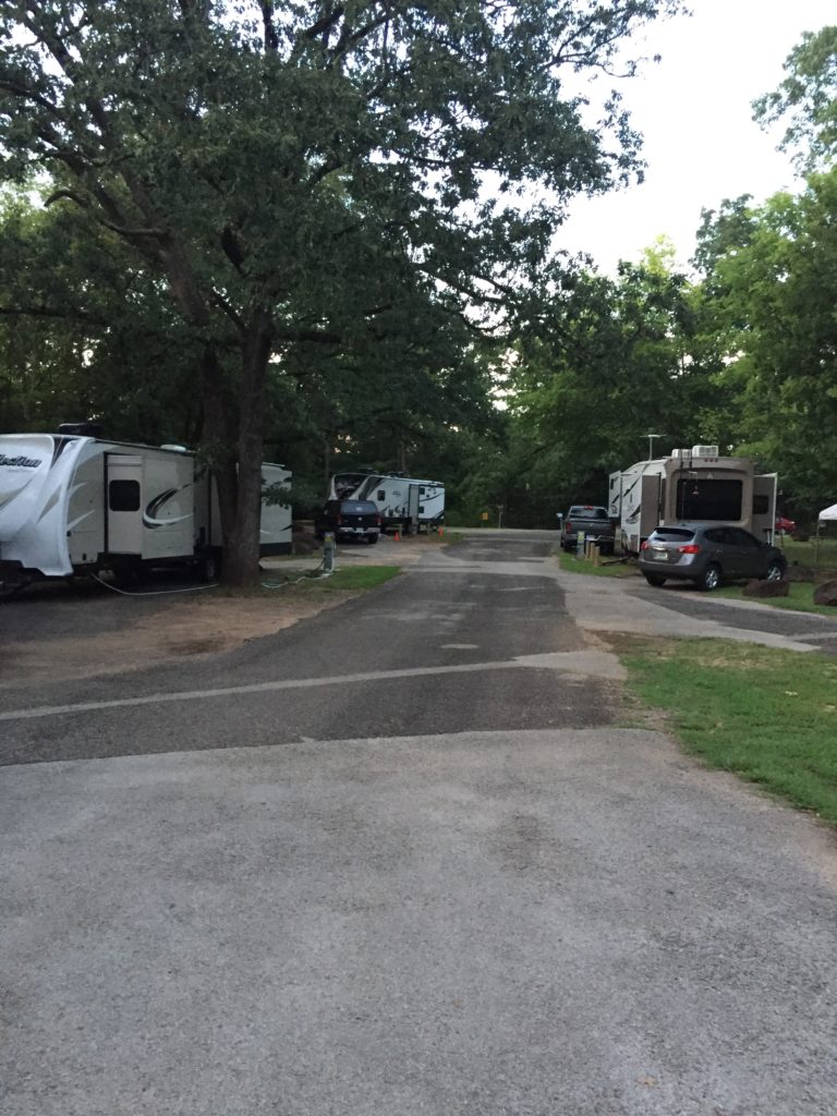 Looking down the loop in Tyler State Park