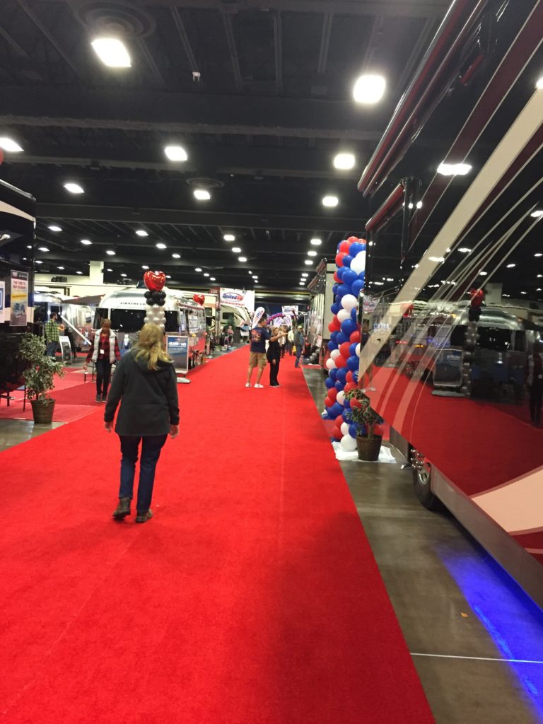 Tammy meanders down one of the isles