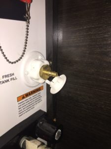 Blow Out Plug Connected To Water Line