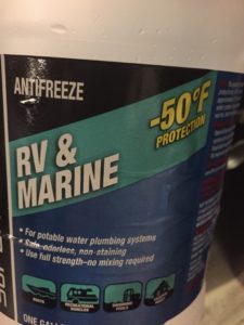RV Antifreeze