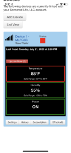 Home Screen of the MarCell APP